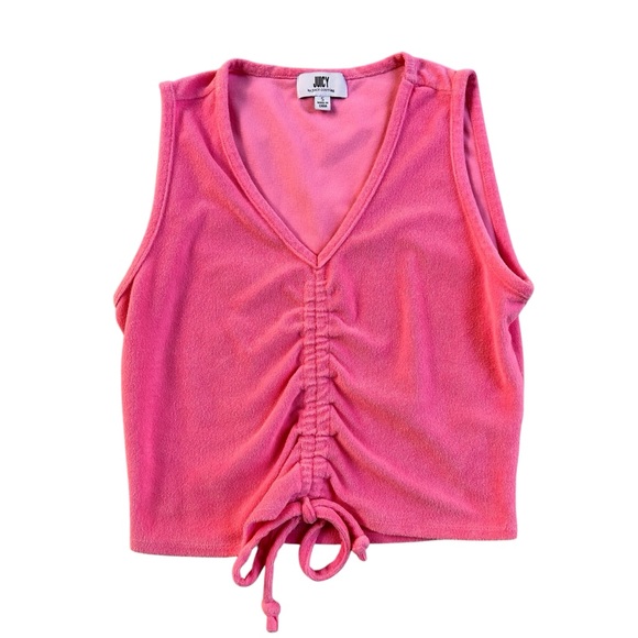 Juicy by Juicy Couture Terry Ruched Tank – Pink – Size S – EUC - Picture 2 of 5